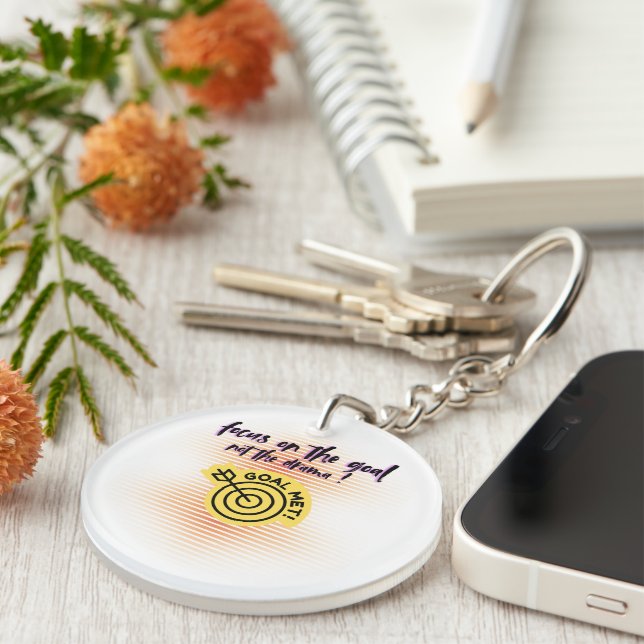 Focus on the Goal Key Ring (Front Right)