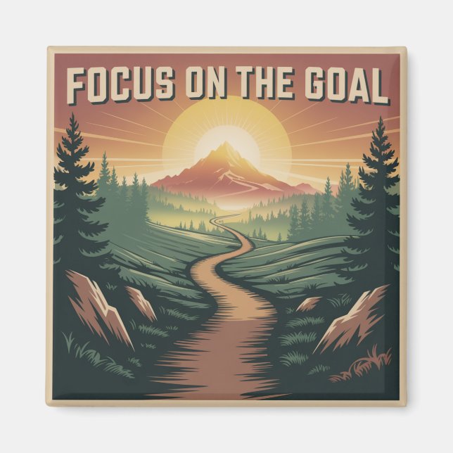 Focus On The Goal Magnet (Front)