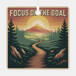 Focus On The Goal Metal Tree Decoration