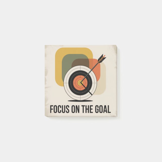 Focus On The Goal Post-it Notes (Front)