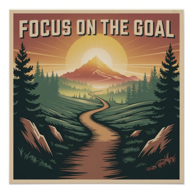 Focus On The Goal Poster (Front)