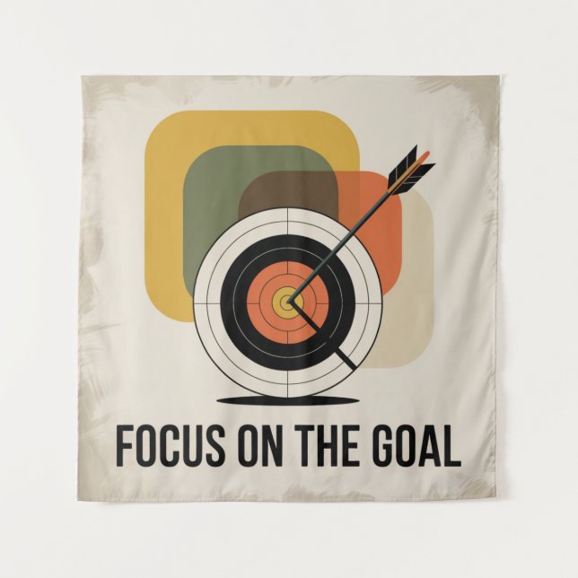 Focus On The Goal Tapestry (Front)