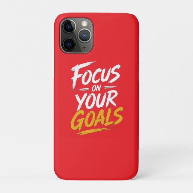 Focus On Your Goals Motivational Case-Mate iPhone Case (Back)
