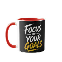 Focus on Your Goals Motivational Typography