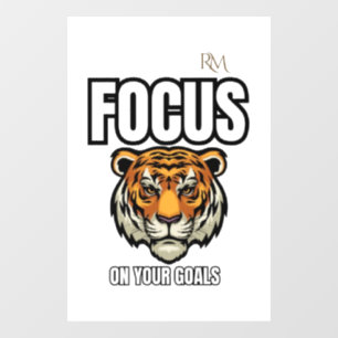 Focus on Your Goals Tiger Shirt Motivational