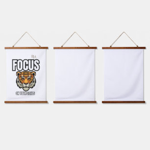 Focus on Your Goals Tiger Shirt Motivational Hanging Tapestry