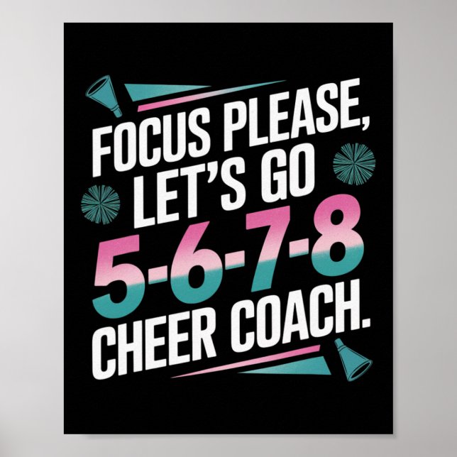 Focus Please Cheer Coach 5-6-7-8 Squad _1  Poster (Front)