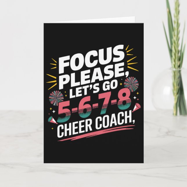 Focus Please Cheer Coach 5-6-7-8 Squad _2  Card (Front)