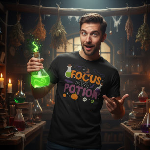 Focus Potion Halloween   Cute Witchy Spook T-Shirt