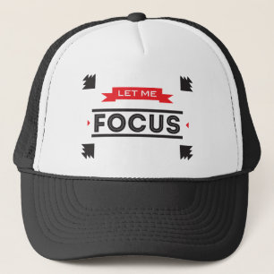 Focus Productivity Black Trucker Hat