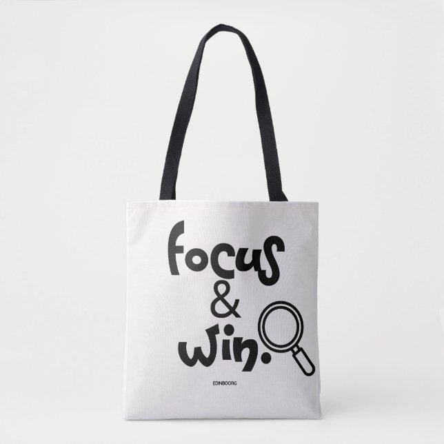 Focus & Win. Tote Bag (Front)