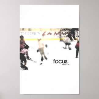 focus.  (youth hockey) poster