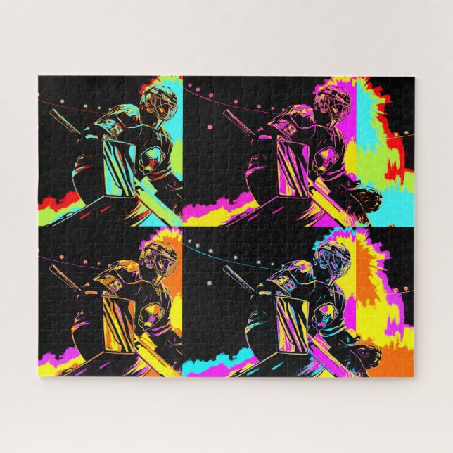 Focused and Ready - Ice Hockey Goalie Jigsaw Puzzle (Horizontal)