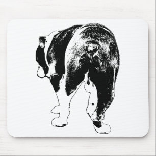 Focused Bulldog, Vector Desk Lift Mouse Pad