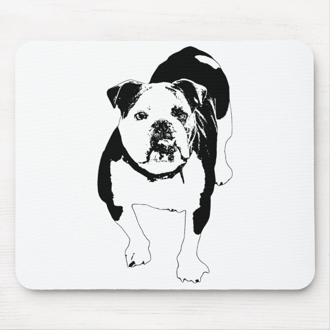Focused Edge, Vector Dog Pad Mouse Pad (Front)