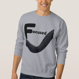 Focused Mindset Rope Graphic – Bold Black  Sweatshirt