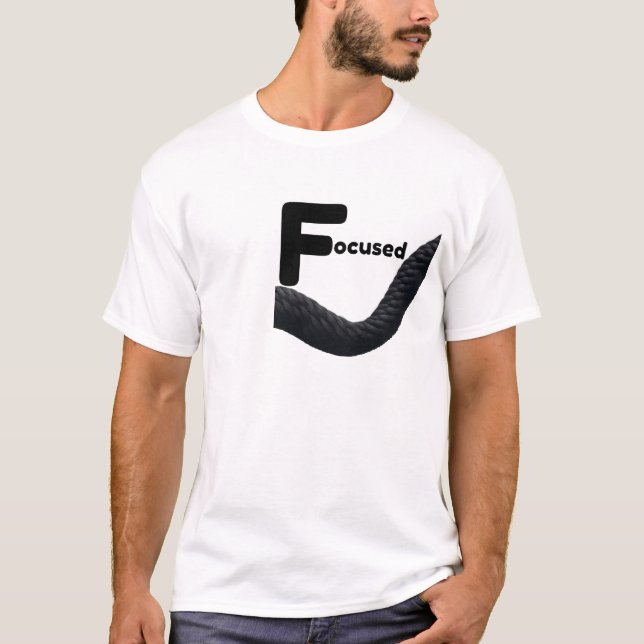 Focused Mindset Rope Graphic Shirt – Bold Black  (Front)