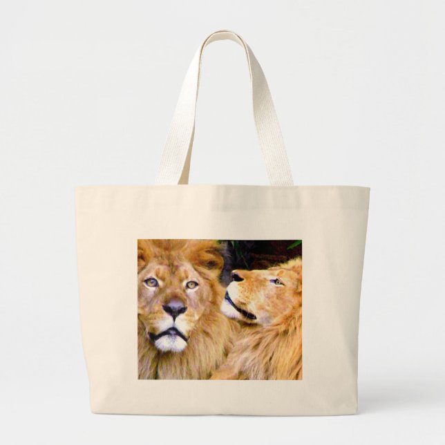 Focused & Strength_ Large Tote Bag (Front)