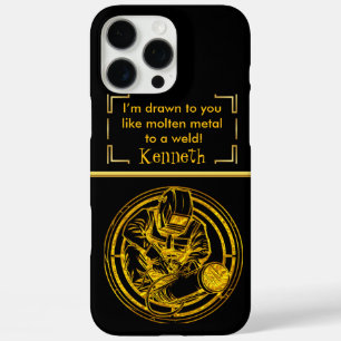 Focused Welder Forging Pipework Magic iPhone 16 Pro Max Case