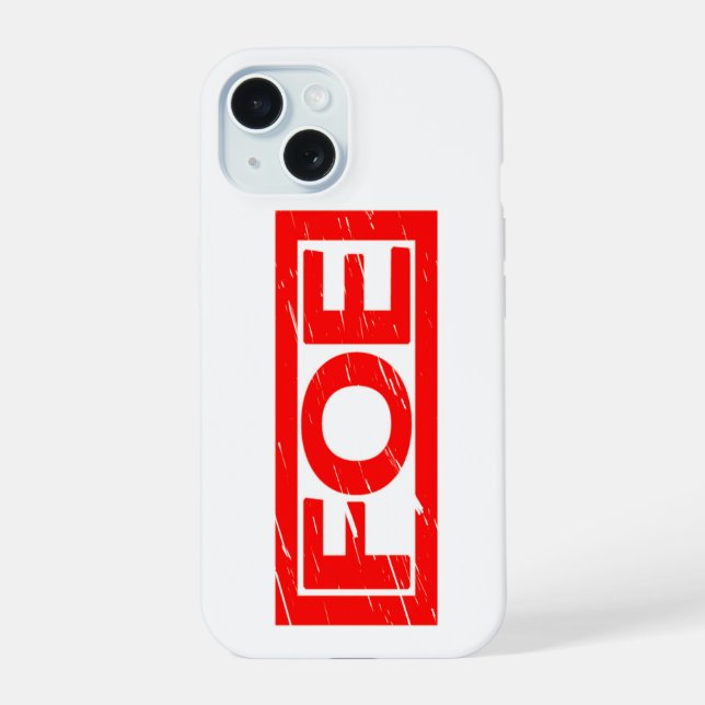 Foe Stamp iPhone 15 Case (Back)