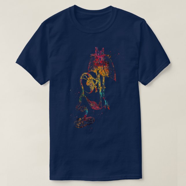 Foetus cardiovascular system 1 T-Shirt (Design Front)