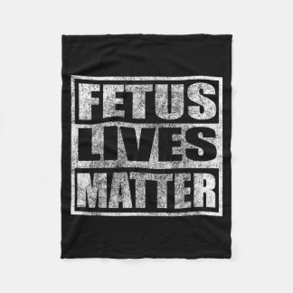 Foetus Lives Fleece Blanket