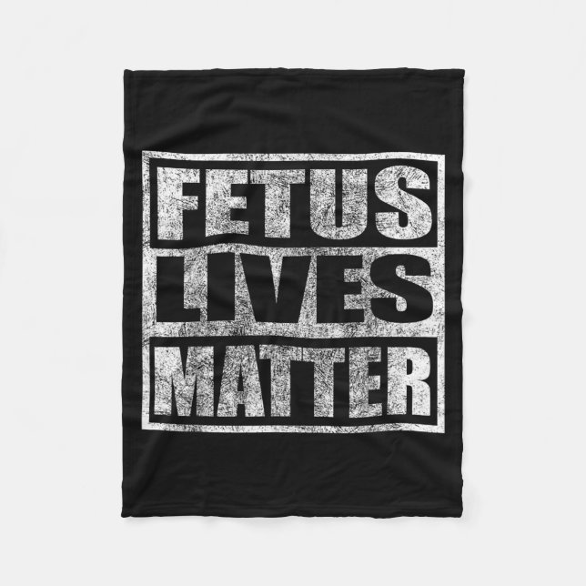 Foetus Lives Fleece Blanket (Front)
