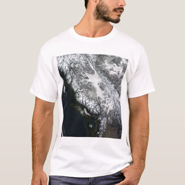 Fog and snow in British Columbia T-Shirt (Front)