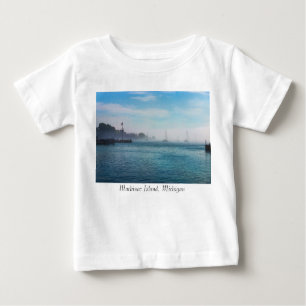 Fog At Mackinac Harbour Baby T-Shirt