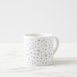 Fog Confetti Watercolor Dots Espresso Mug