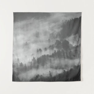 FOG DEVOURING A FOREST TAPESTRY