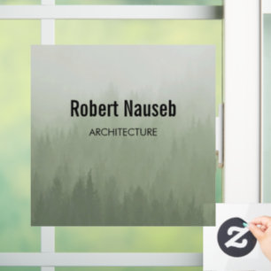 Fog forest architecture grey