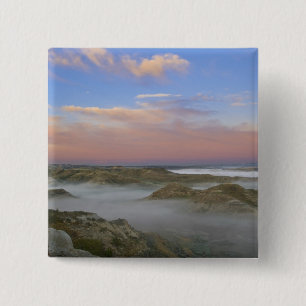 Fog from the Little Missouri River hangs in the 15 Cm Square Badge
