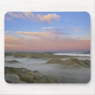 Fog from the Little Missouri River hangs in the Mouse Pad
