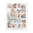 Fog Grey Monogram Photo Collage