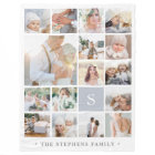 Fog Grey Monogram Photo Collage