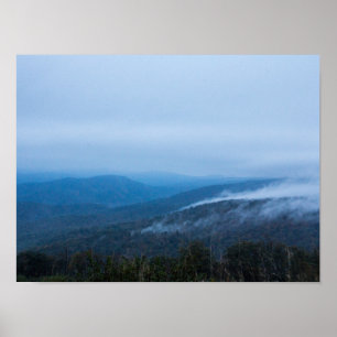 Fog in Shenandoah National Park, Virginia Poster