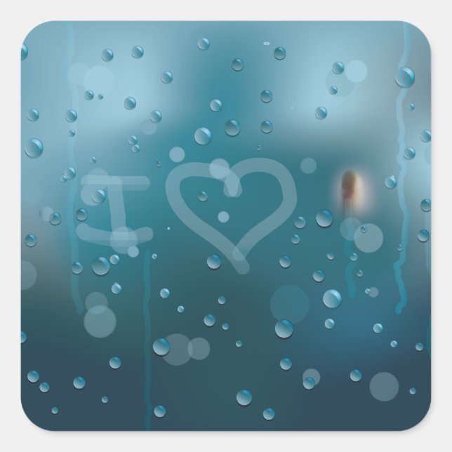 Fog of Love  Square Sticker (Front)
