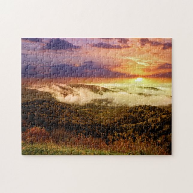 Fog On The Blue Ridge Parkway Jigsaw Puzzle (Horizontal)