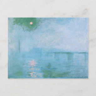 Fog on the Thames (by Claude Monet) Postcard