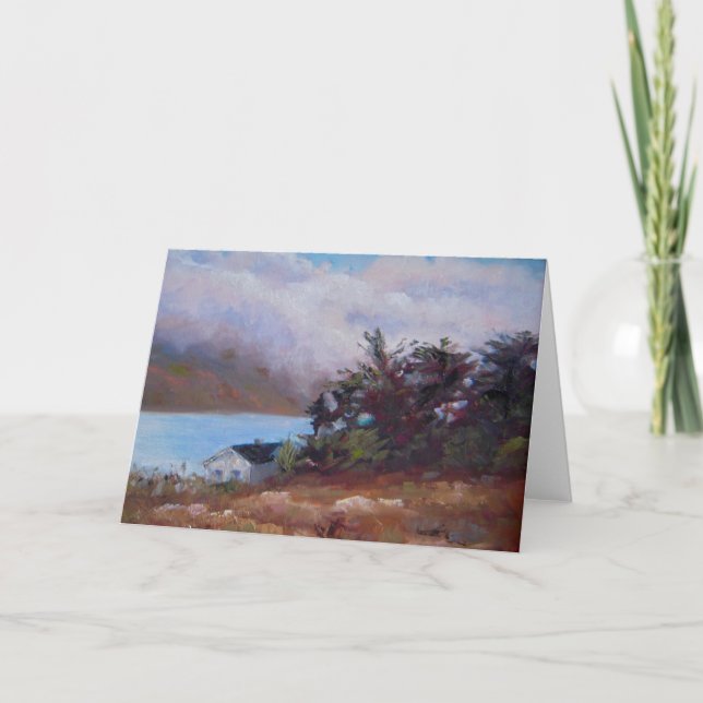 Fog Over Crystal Springs Greeting Card. Card (Front)