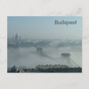 Fog over the Danube river Postcard