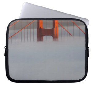 Fog rolls through the San Francisco bay covering 2 Laptop Sleeve