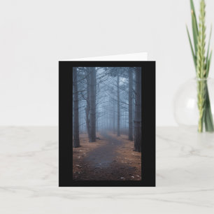 Fog Scenic Forest Forest Misty Trees Nature 1 Card