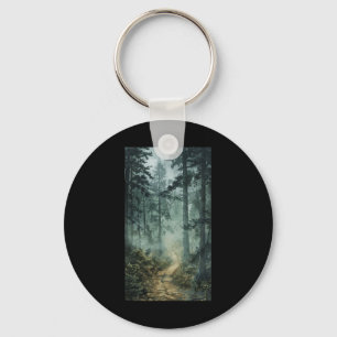 Fog Scenic Forest Forest Misty Trees Nature Key Ring