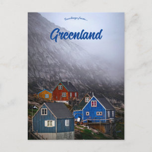Fog Sweeping Through Kullorsuaq Greenland Postcard