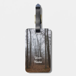 Fog Through The Woods Luggage Tag