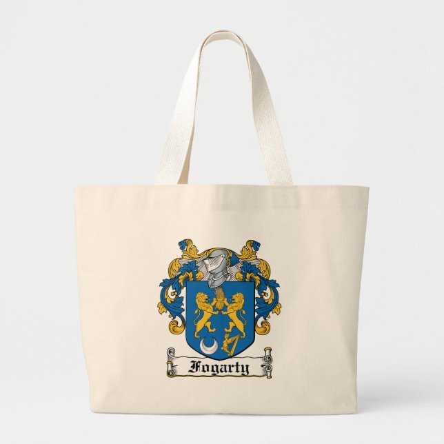 Fogarty Family Crest Large Tote Bag (Front)