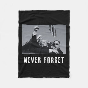 Foget Donald Trump Pennsylvania Rally  Fleece Blanket
