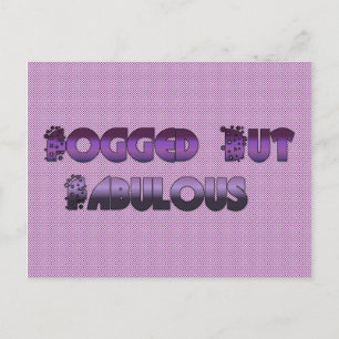 Fogged But Fabulous Postcard